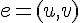 e=(u, v)